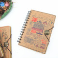 A5 Custom Printed Spiral Hardcover Notebook (XL-32K-TX-01)